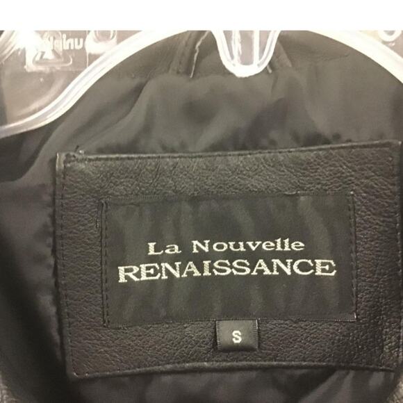 LA NOUVELLE RENAISSANCE. NWT WOMENS LEATHER MOTO JACKET - Picture 5 of 15